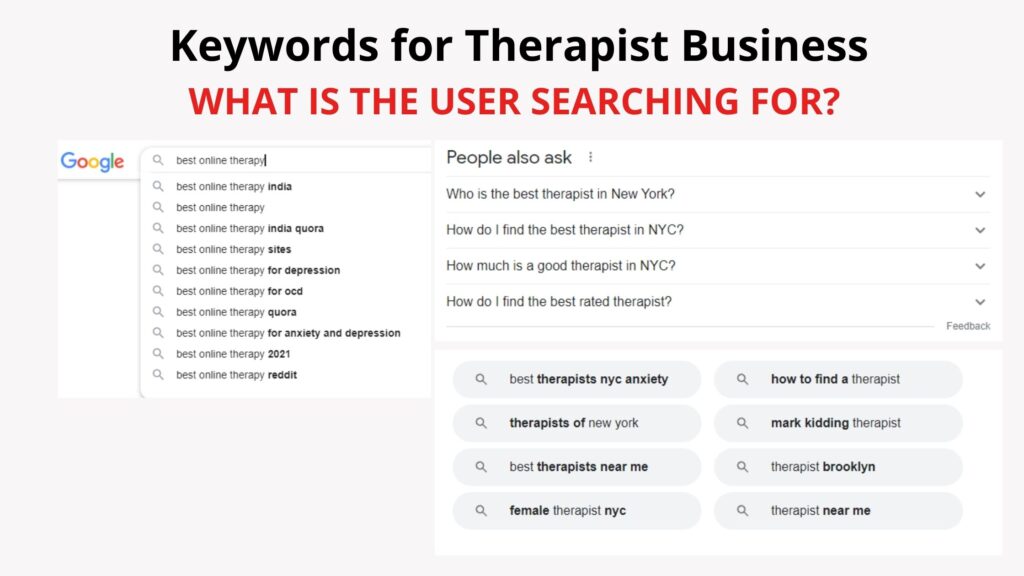 Keywords for Therapist Business